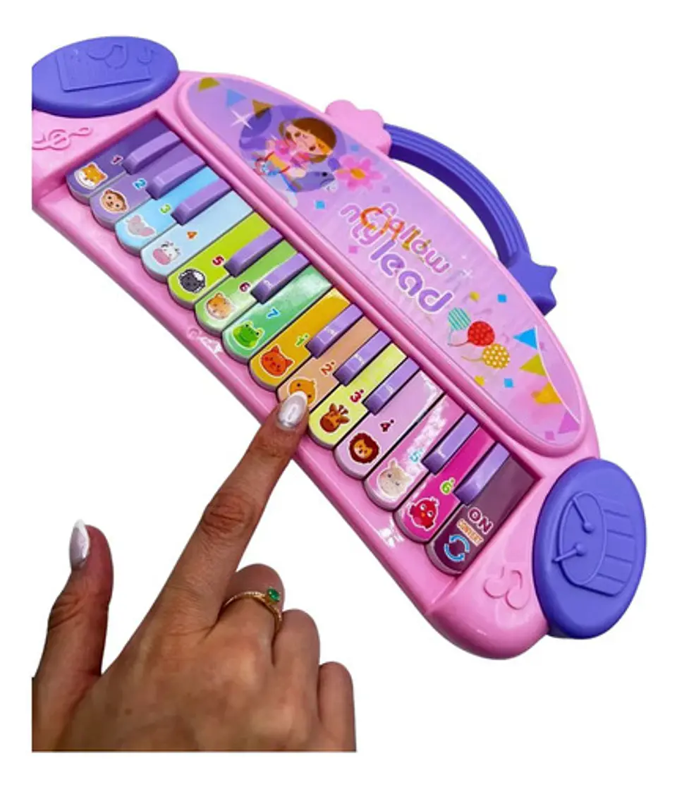 Piano Musical Infantil Con Teclas De Colores Para Niños 3