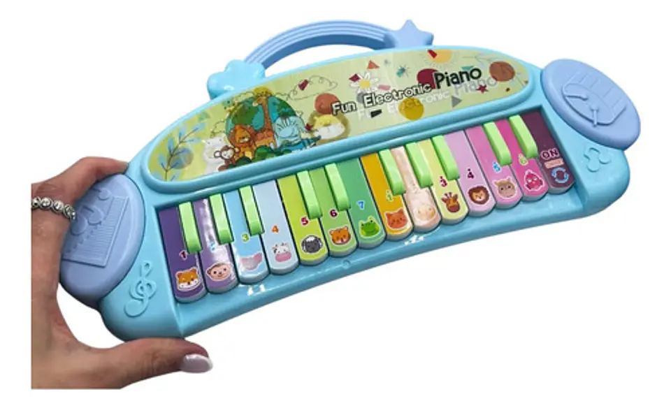 Piano Musical Infantil Con Teclas De Colores Para Niños 5