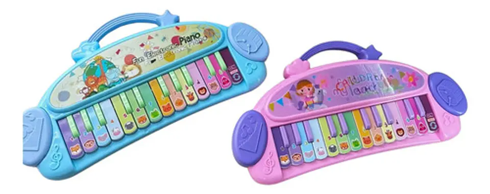 Piano Musical Infantil Con Teclas De Colores Para Niños 6