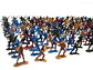 250 Soldaditos Militares Figuras Ejército Colores Surtidos - Miniatura 3