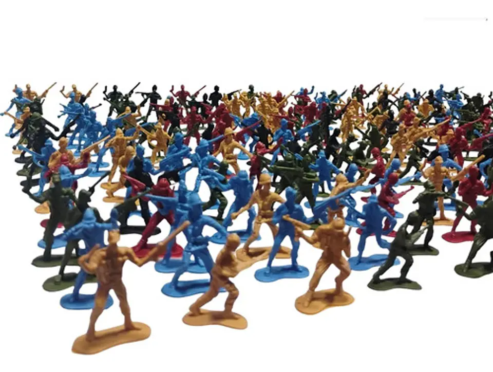 250 Soldaditos Militares Figuras Ejército Colores Surtidos 3