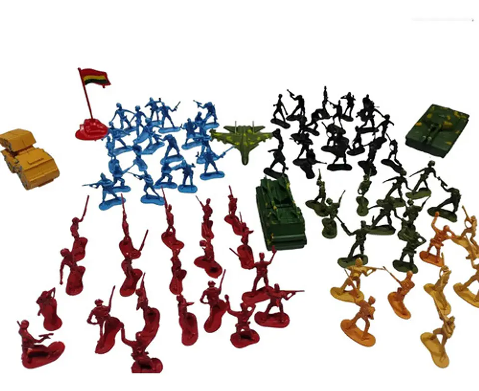 Set Militar 80 Piezas Soldados Tanques Y Aviones Multicolor 4