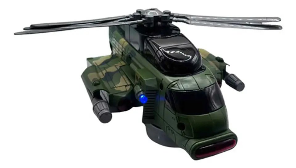Helicóptero Militar De Juguete Con Hélices Giratorias Rosa 5