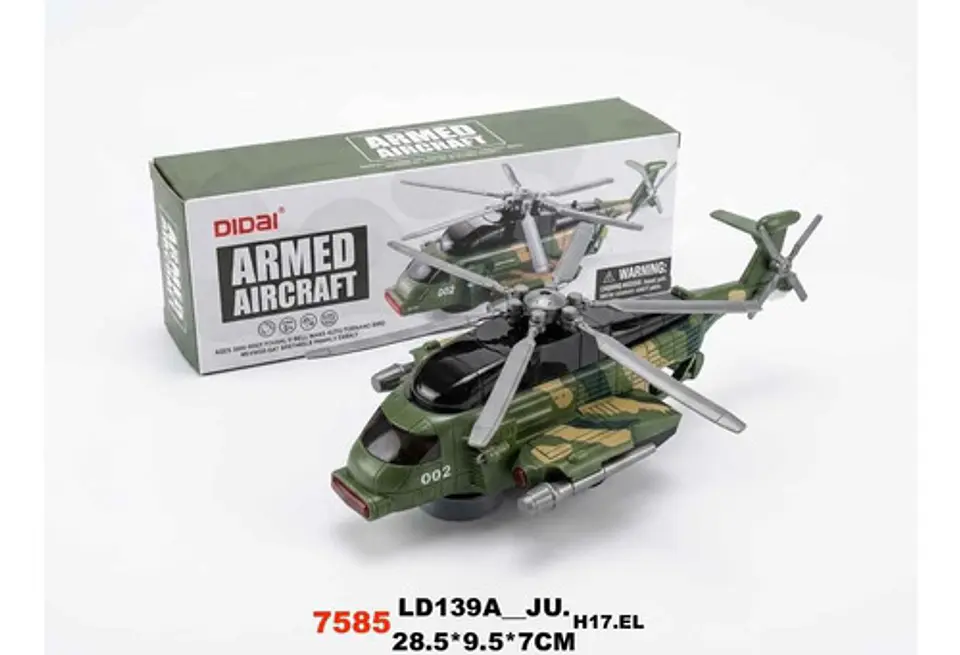 Helicóptero Militar De Juguete Con Hélices Giratorias Rosa 7