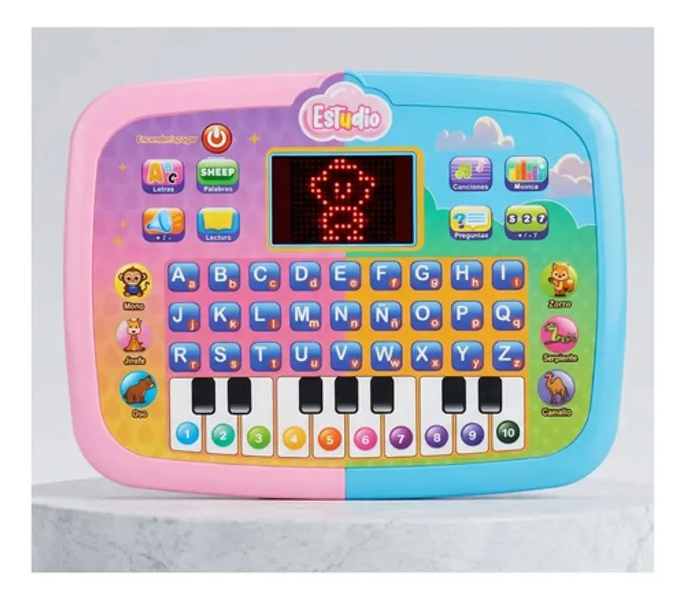 Juguete Didáctico Niños Computadora Tablet Pantalla Led 3+ 5