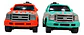 Camioneta De Juguete Pickup Para Niños Diseño Deportivo Camioneta Azul/naranja - Miniatura 4