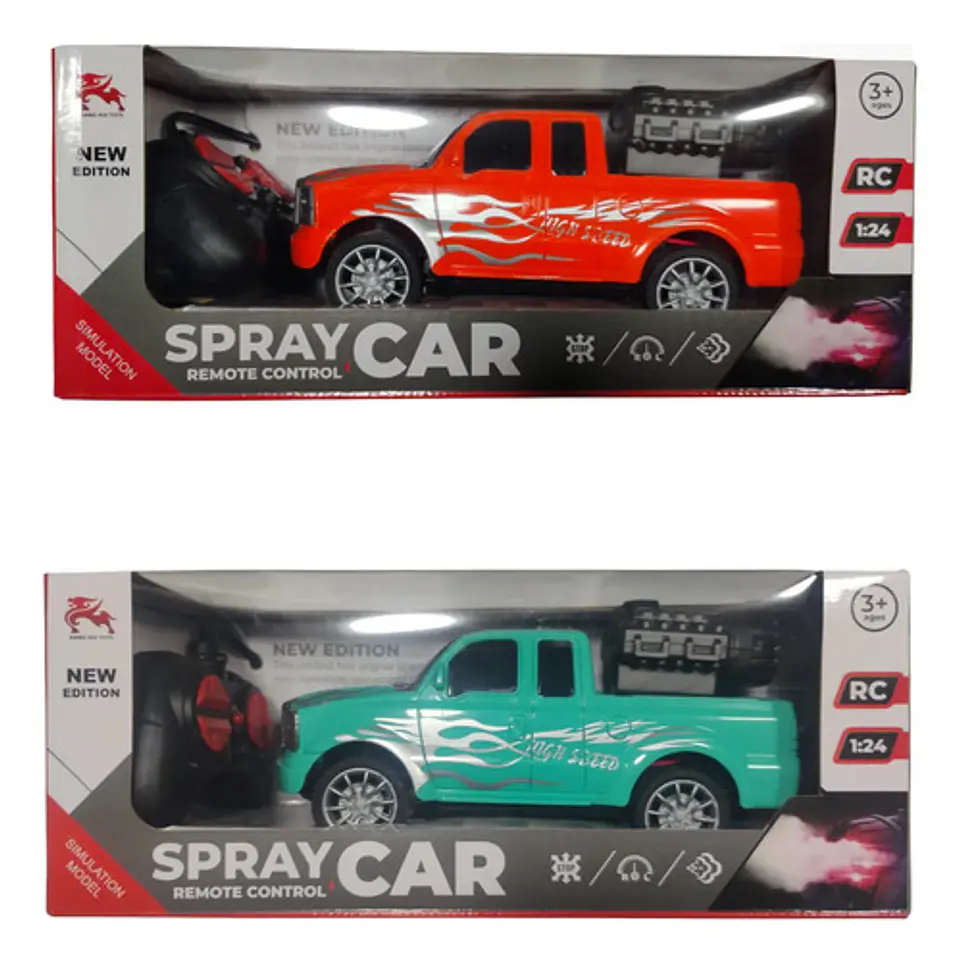 Camioneta De Juguete Pickup Para Niños Diseño Deportivo Camioneta Azul/naranja 6