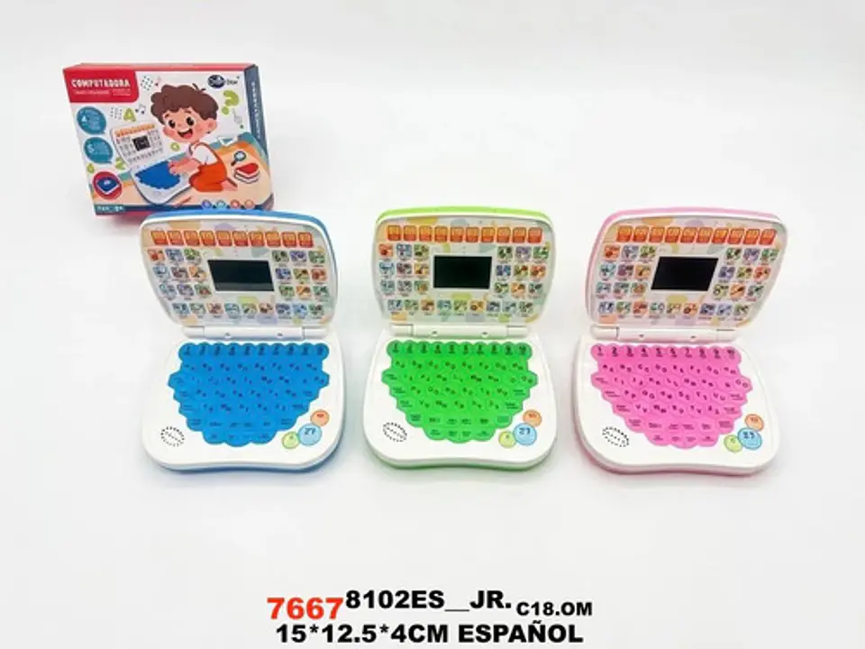 Mini Laptop Didáctica Infantil Aprende Jugando Letras Número 7