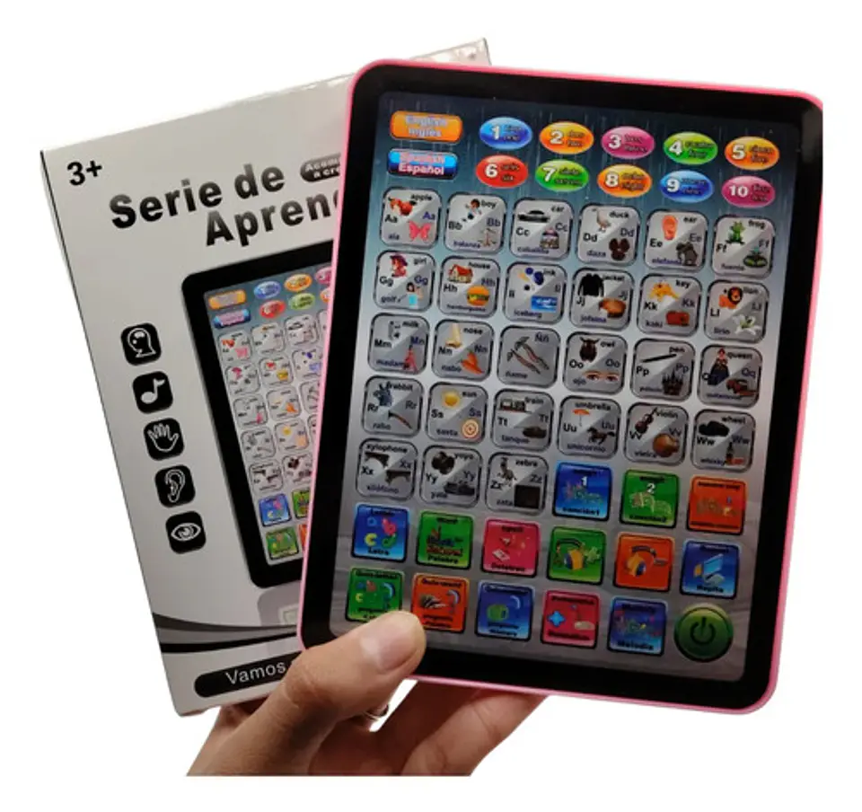 Juguete Tablet Didáctica De Aprendizaje Palabras Y Sonidos 1