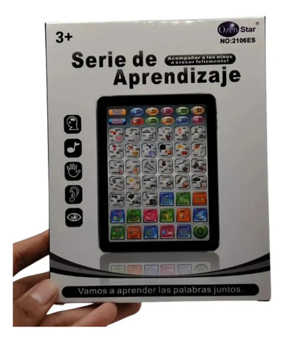 Juguete Tablet Didáctica De Aprendizaje Palabras Y Sonidos 2