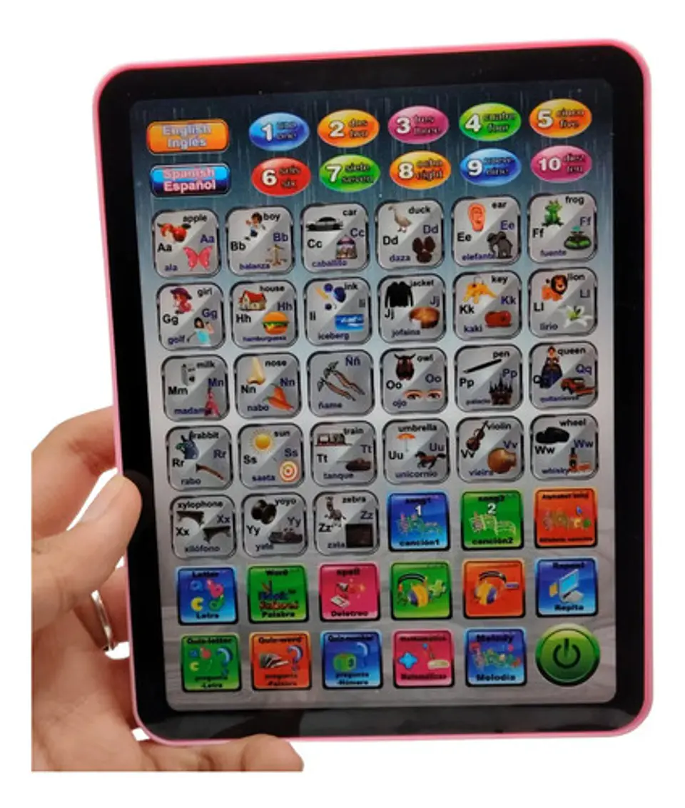 Juguete Tablet Didáctica De Aprendizaje Palabras Y Sonidos 5