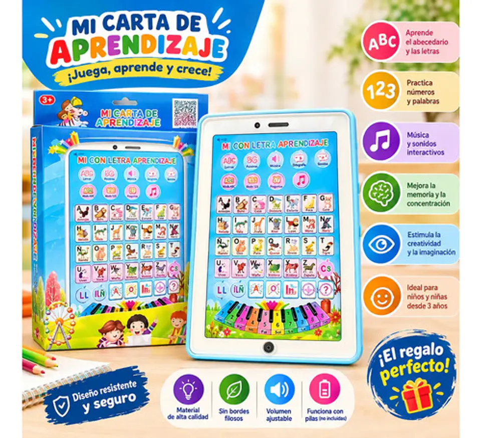 Tableta Educativa Interactiva Infantil Mi Carta Aprendizaje 5