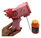 Pistola Lanzaburbujas Estilo Cósmico Con Luces Multicolor Azul/rosa - Miniatura 4
