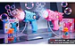 Pistola Lanzaburbujas Estilo Cósmico Con Luces Multicolor Azul/rosa - Miniatura 5