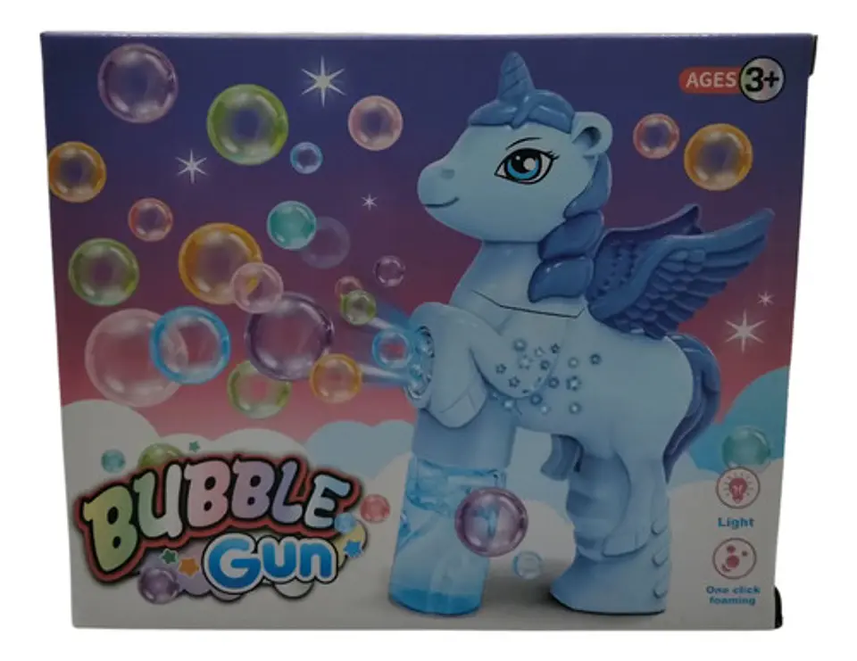 Pistola De Burbujas Mágica Con Diseño De Unicornio Premium 3