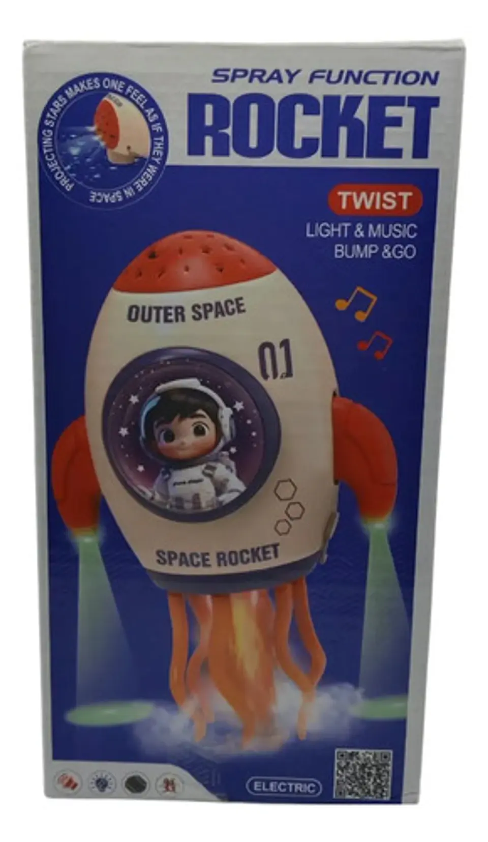 Cohete Espacial Juguete Con Luz Sonido Y Humo Premium 2