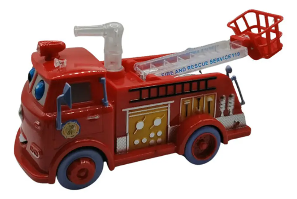 Camión De Bomberos Infantil Con Luces Y Sonidos Realistas Bomberos Rojo 1