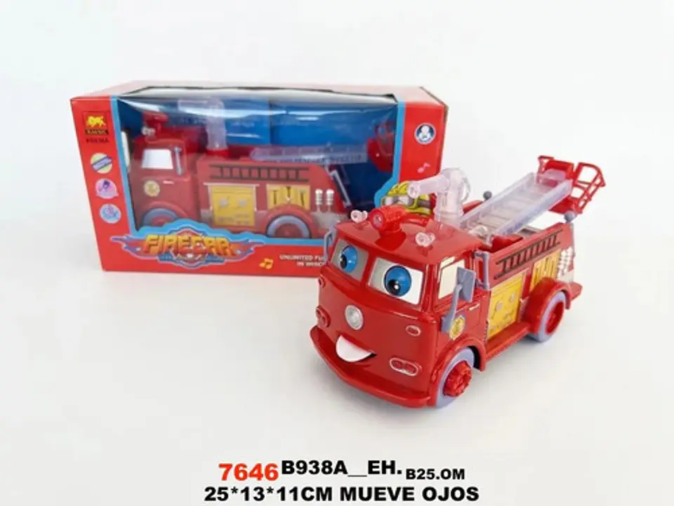 Camión De Bomberos Infantil Con Luces Y Sonidos Realistas Bomberos Rojo 5