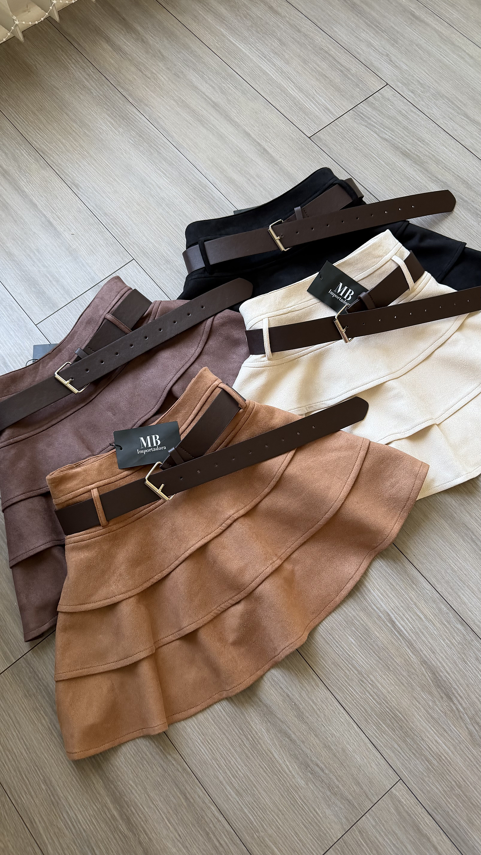 Falda short cinturón  2