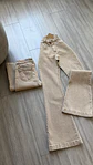 Jeans flare beige  - Miniatura 5