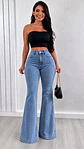 Jeans flare cargo  - Miniatura 2