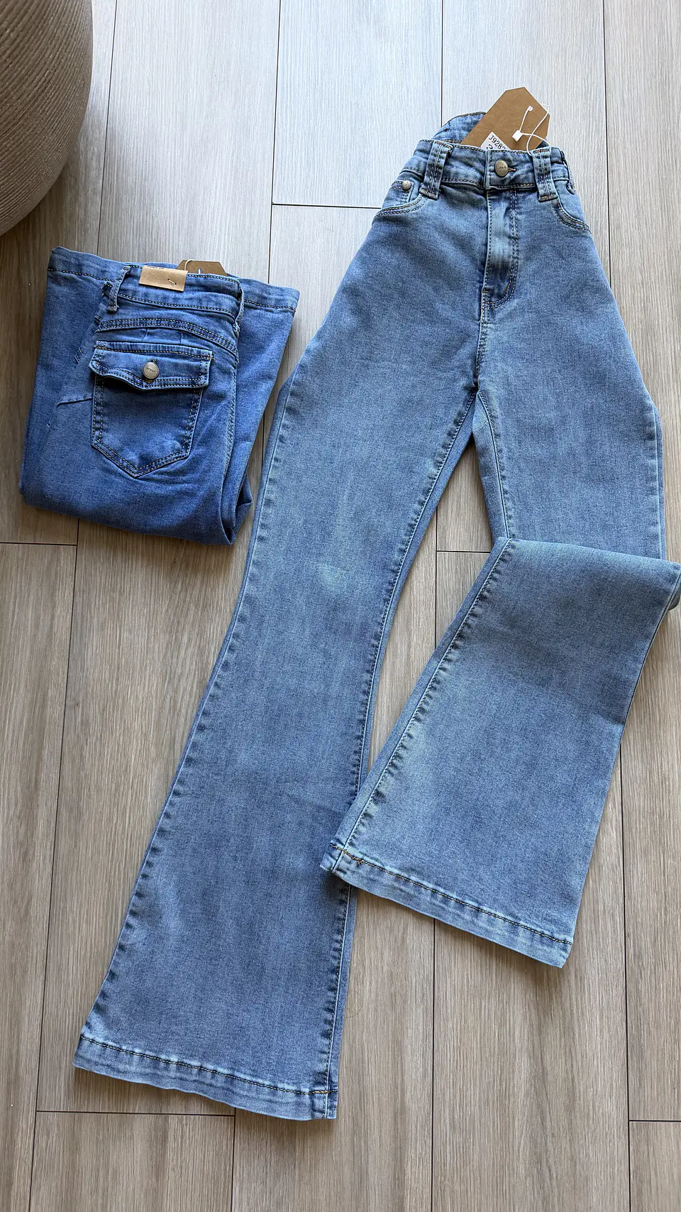 Jeans flare cargo  3