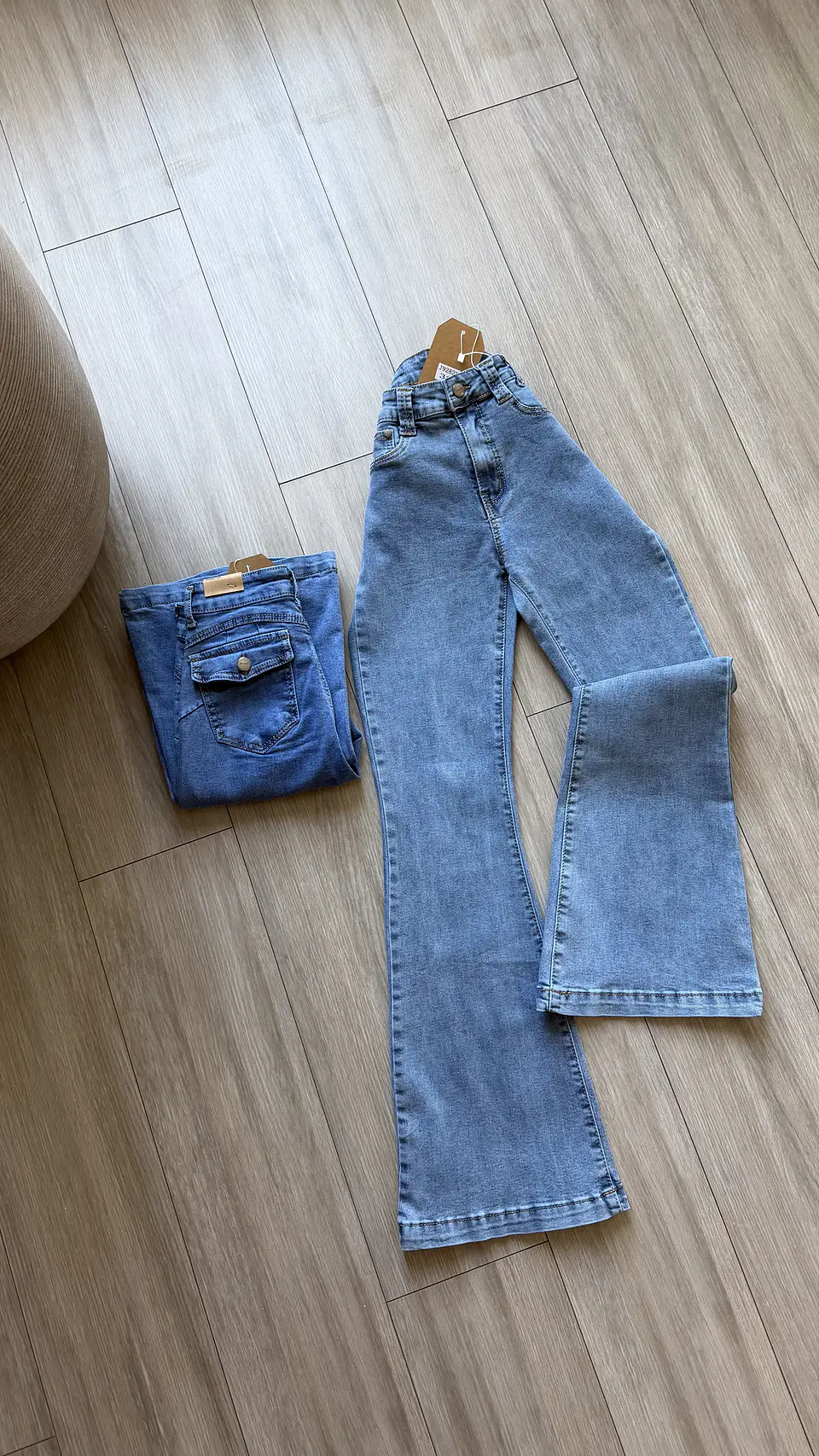Jeans flare cargo  4