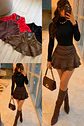 Falda short simil gamuza  - Miniatura 1