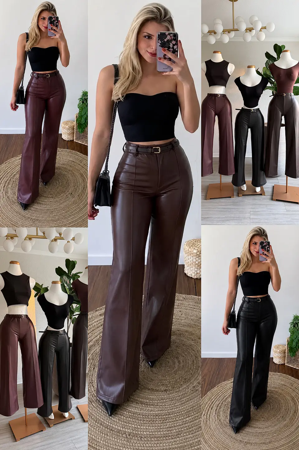 Pantalón simil cuero extra elastizado  1