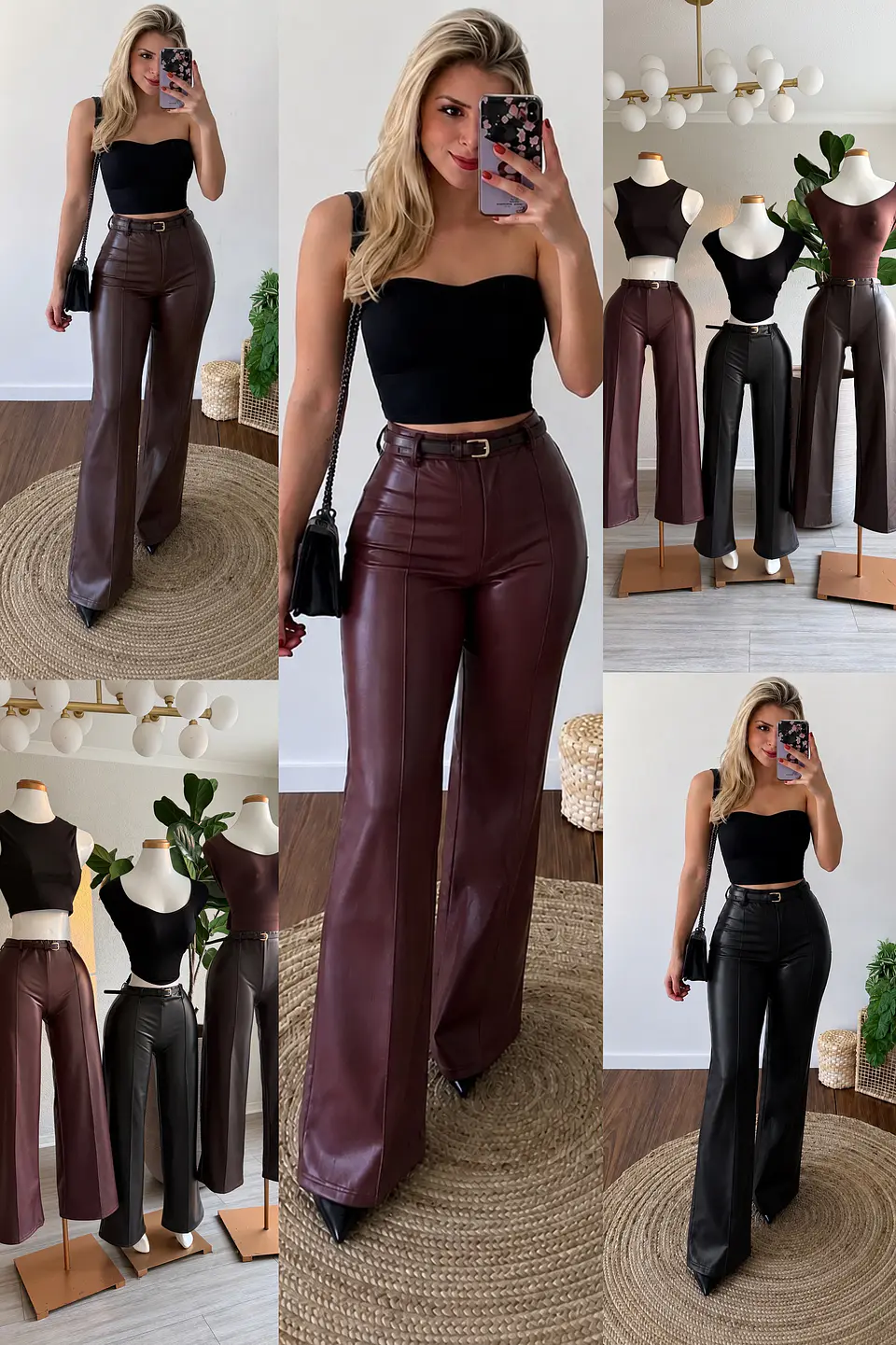 Pantalón simil cuero extra elastizado  2