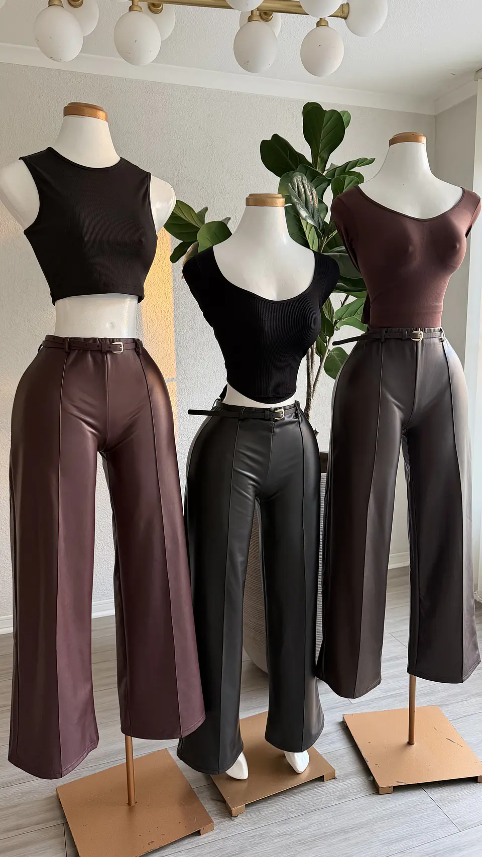 Pantalón simil cuero extra elastizado  4