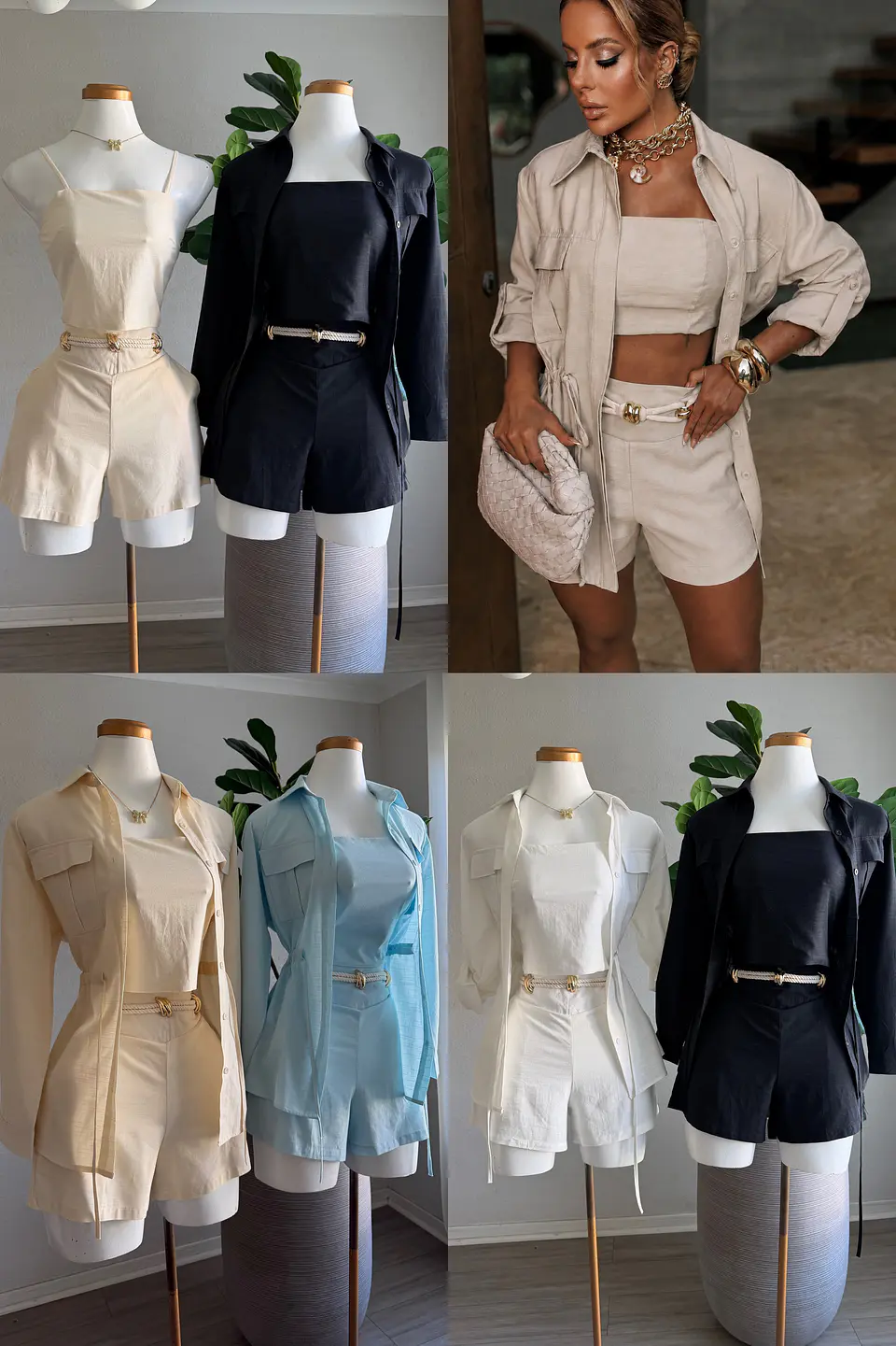 Conjunto 3 piezas lino 2