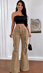Jeans flare doble cargo  - Miniatura 1