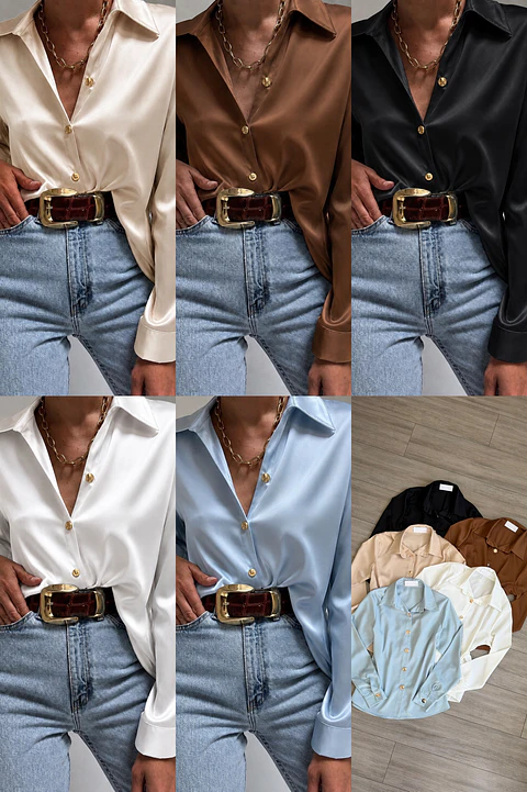 Camisa satinada 