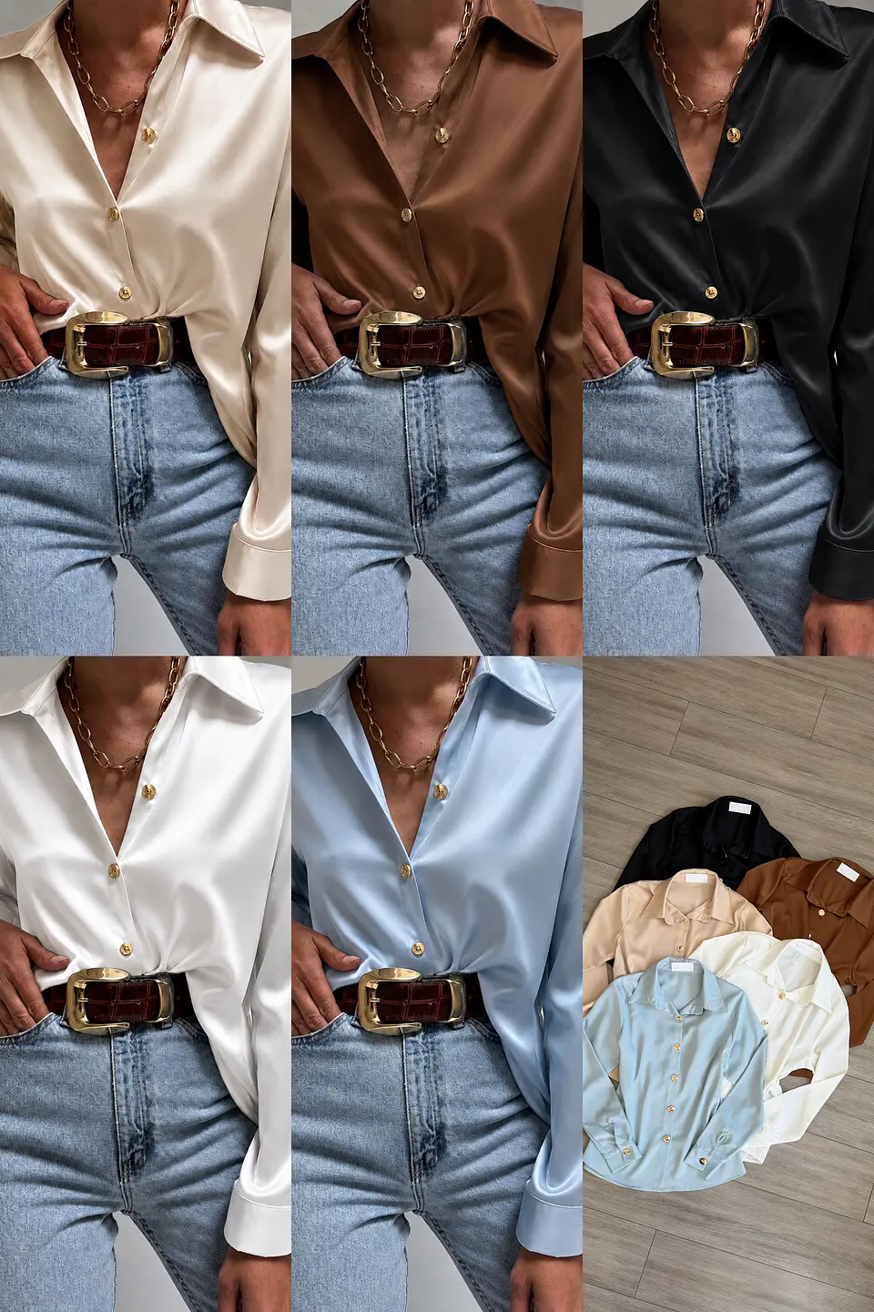 Camisa satinada  1