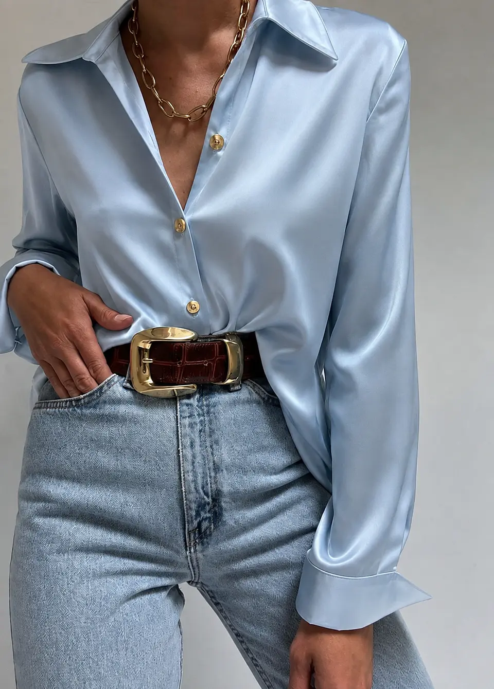 Camisa satinada  3