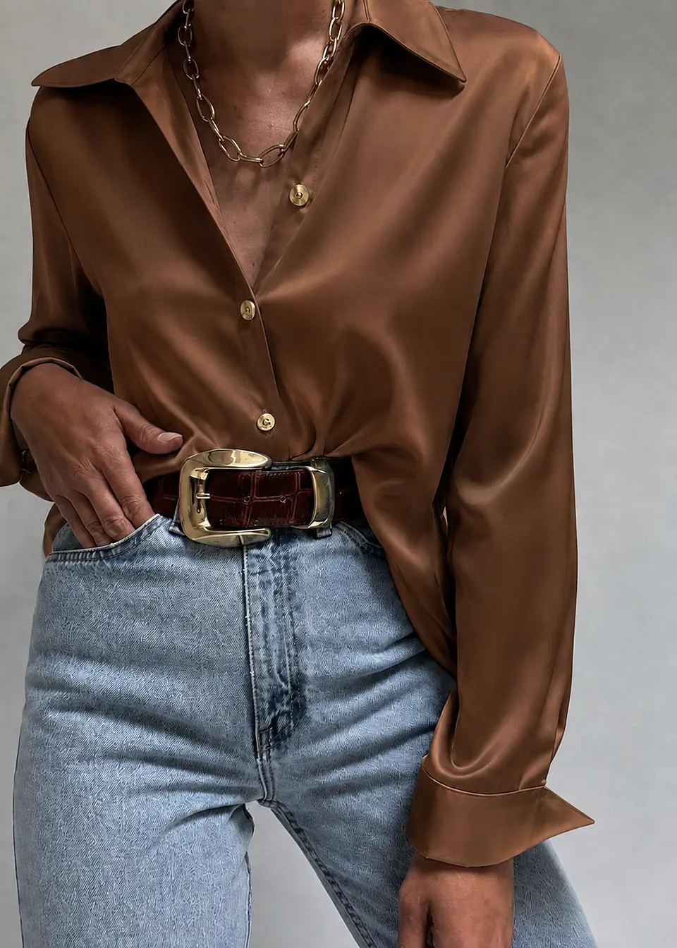 Camisa satinada  5