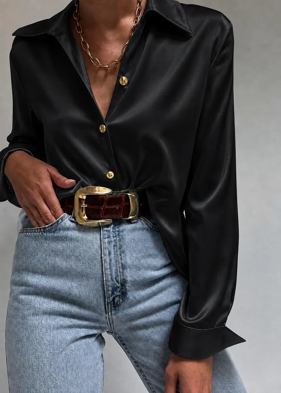 Camisa satinada  6