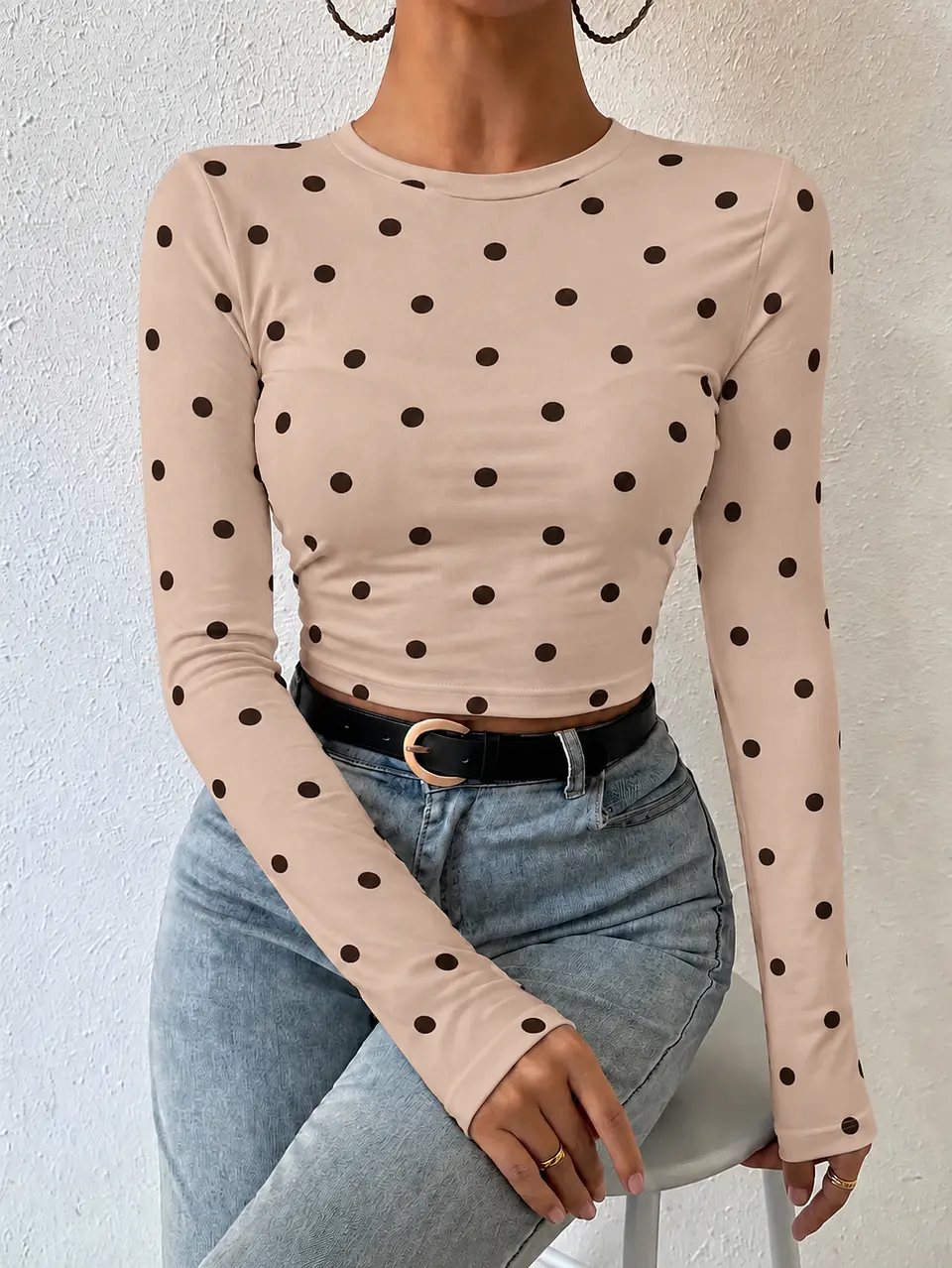 Polera camiseta lunares  6