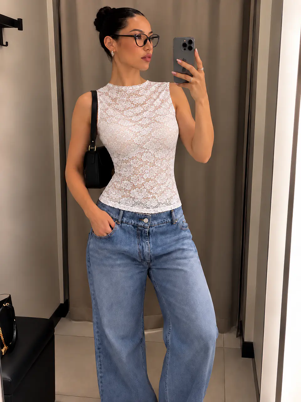 Polera encaje  3