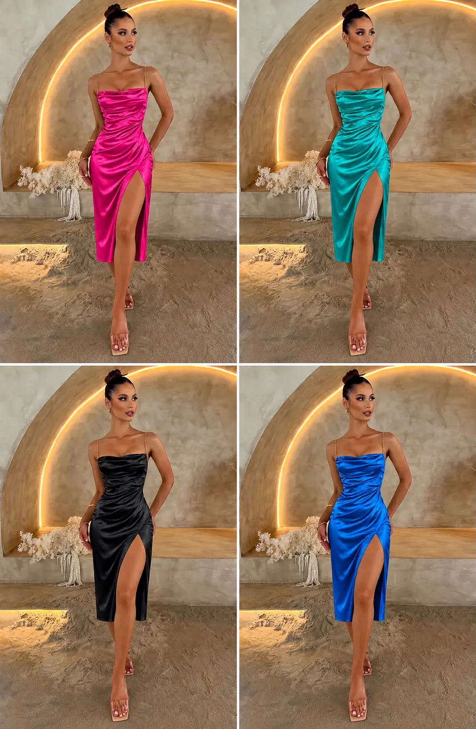 Vestido satinado  7
