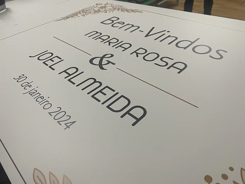 Placa Boas-Vindas