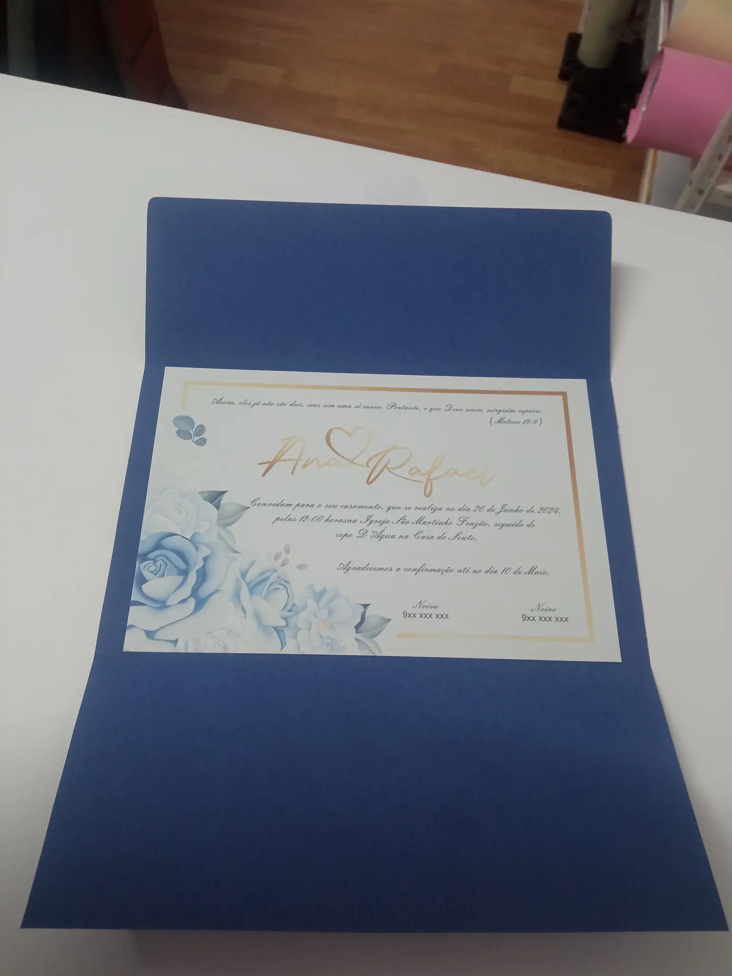 Convite Azul 4