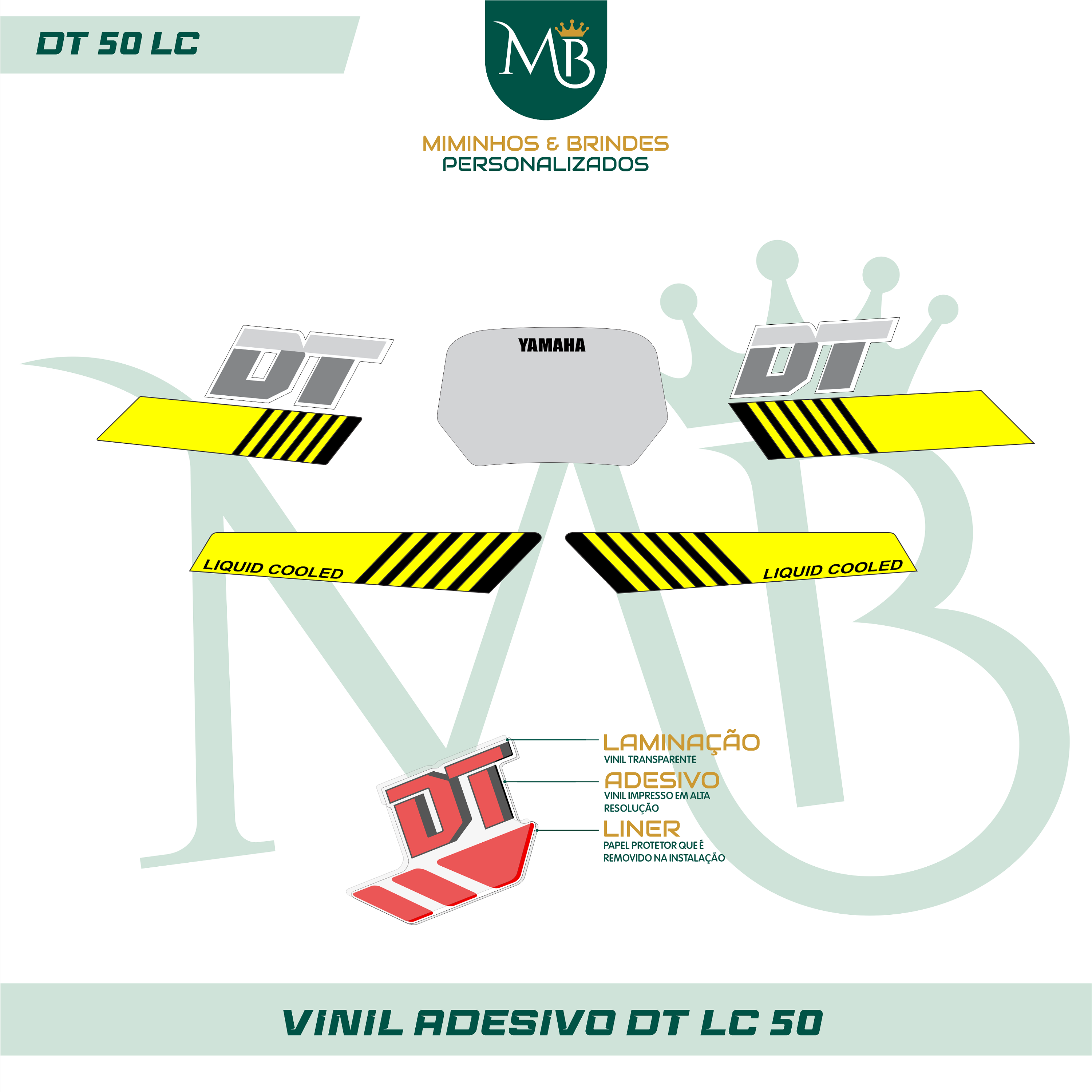 Kit de Autocolantes para DT LC 50 Completo 05 2