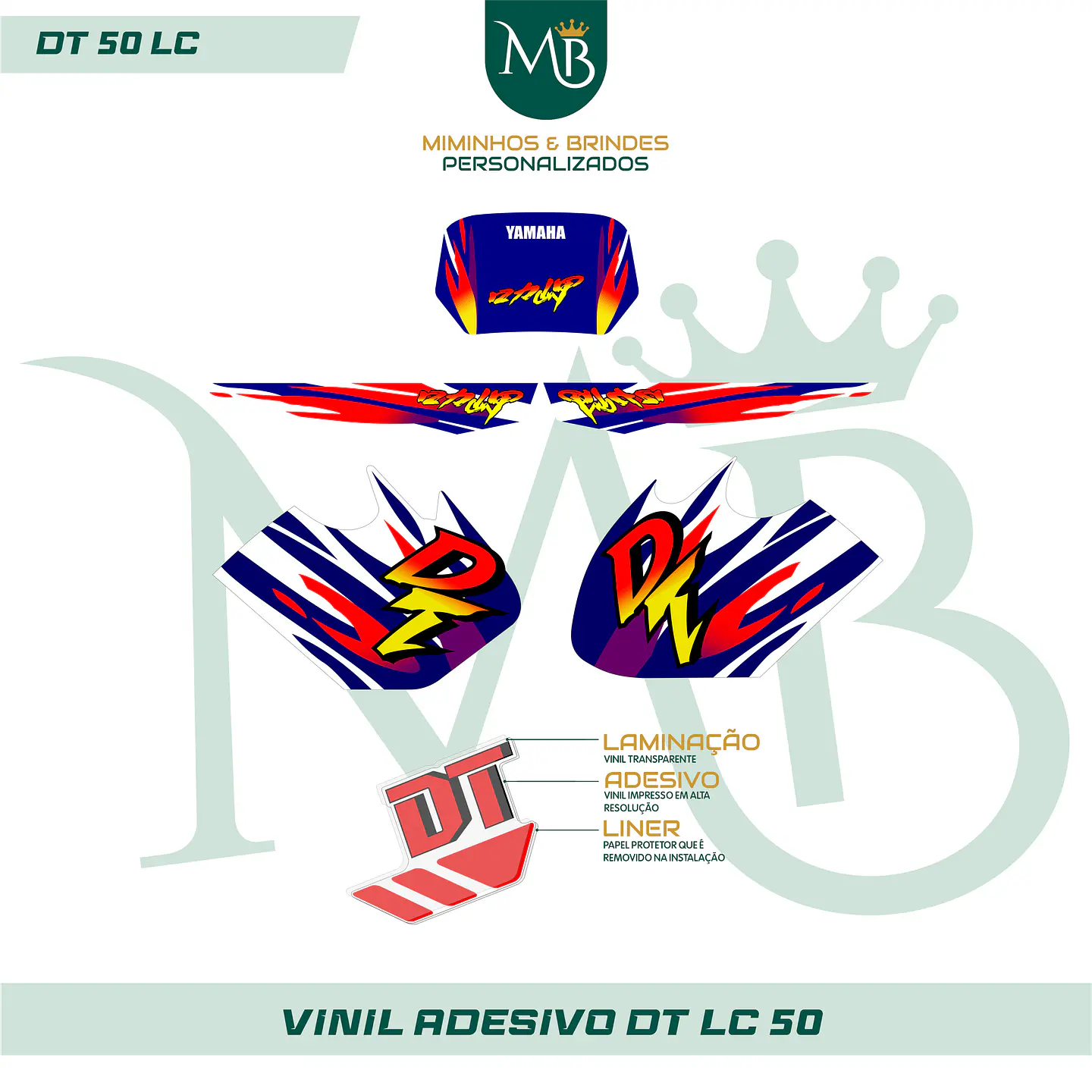 Kit de Autocolantes para DT LC 50 Completo 08 2