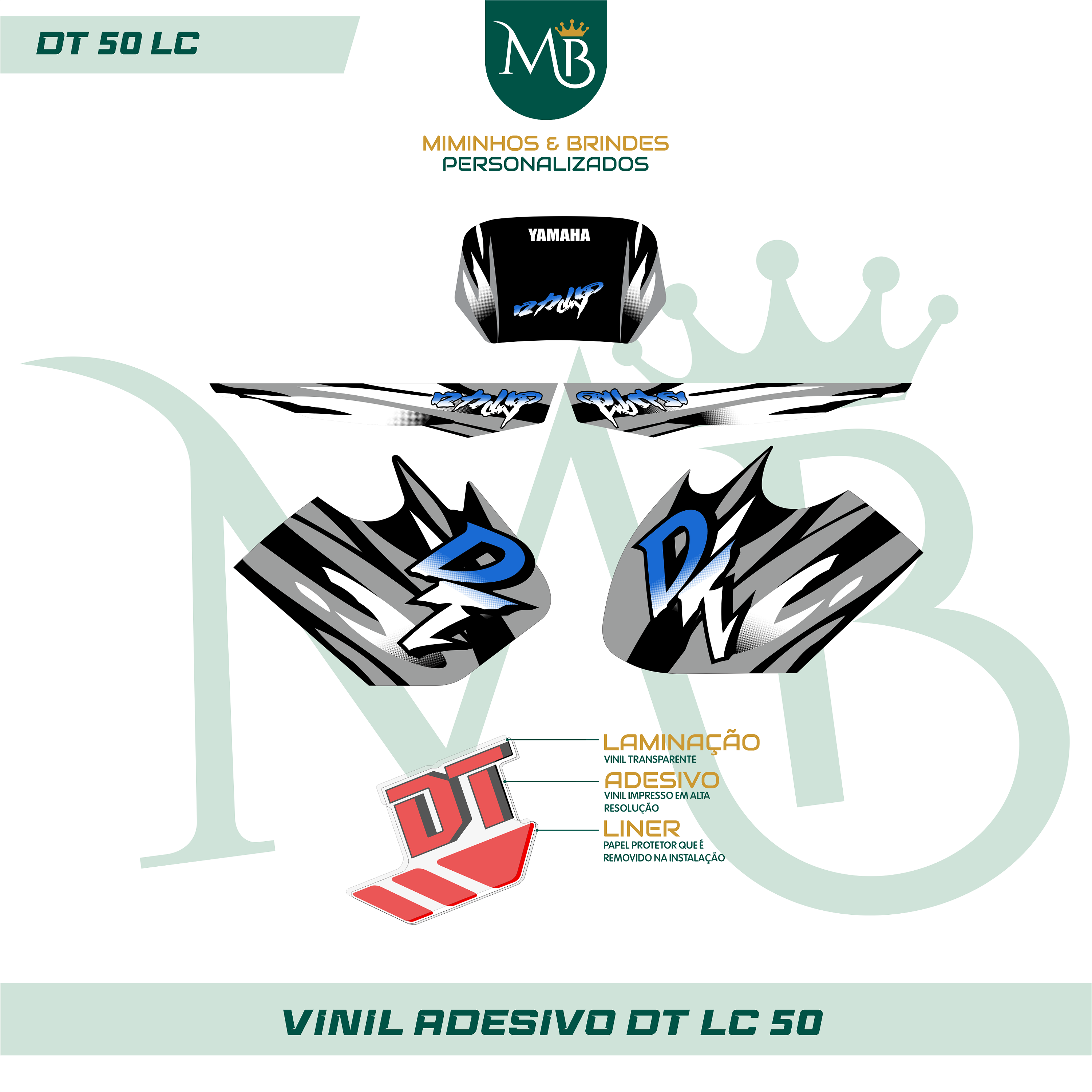 Kit de Autocolantes para DT LC 50 Completo 09 2