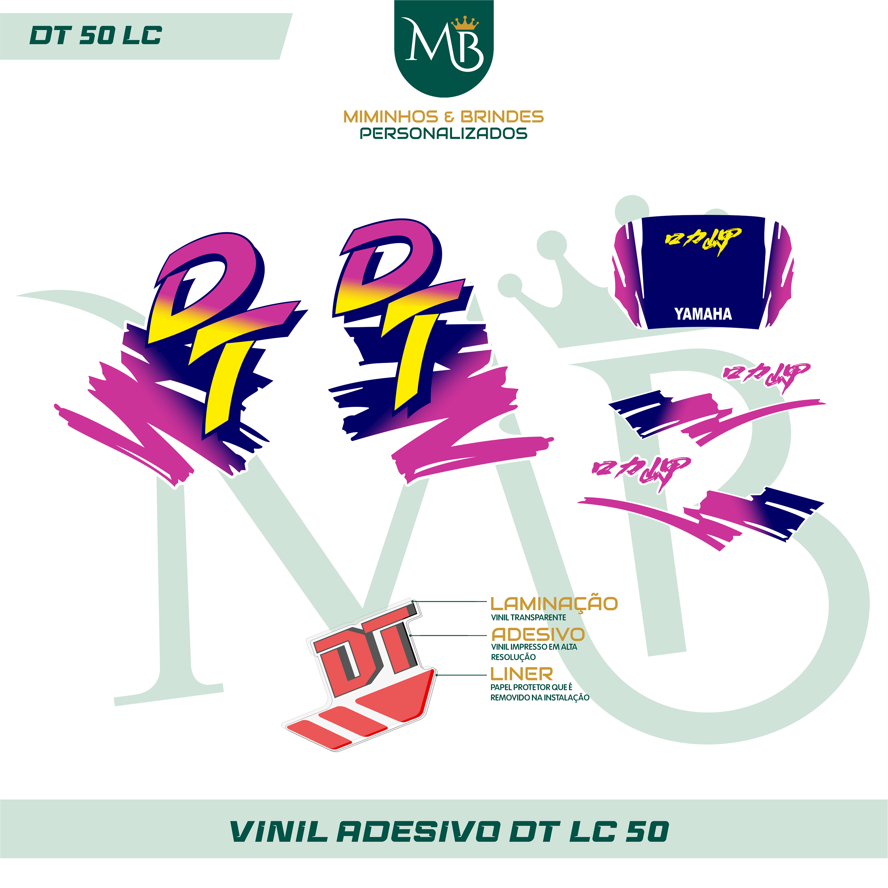 Kit de Autocolantes para DT LC 50 Completo 10 2