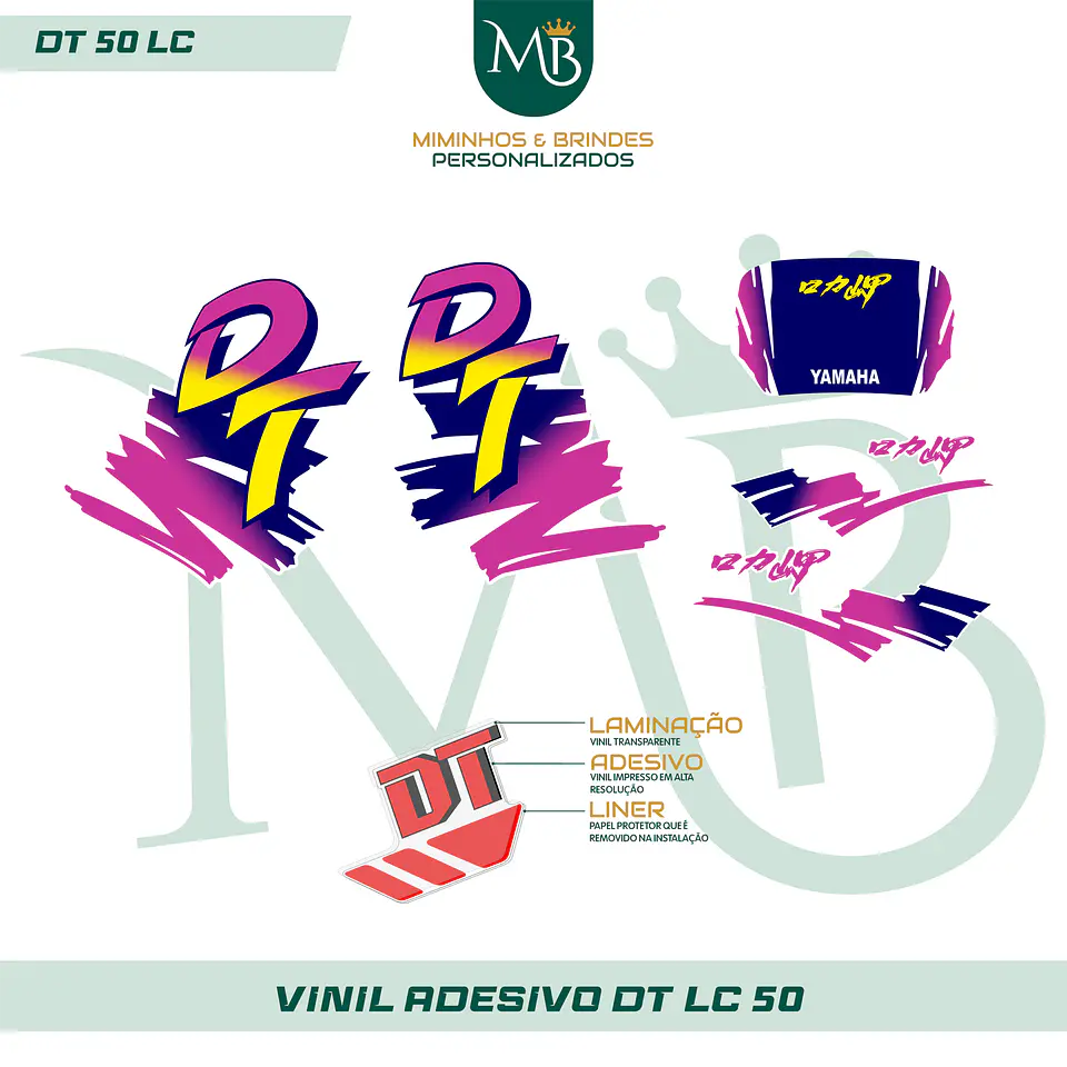 Kit de Autocolantes para DT LC 50 Completo 10 2