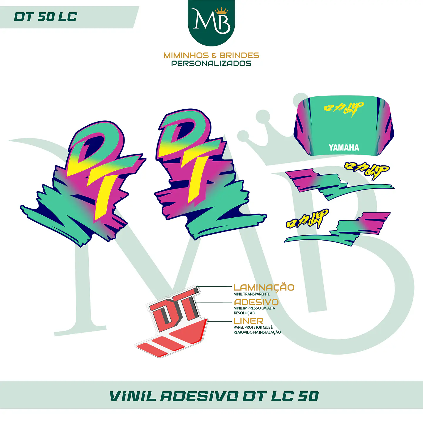 Kit de Autocolantes para DT LC 50 Completo 11 2