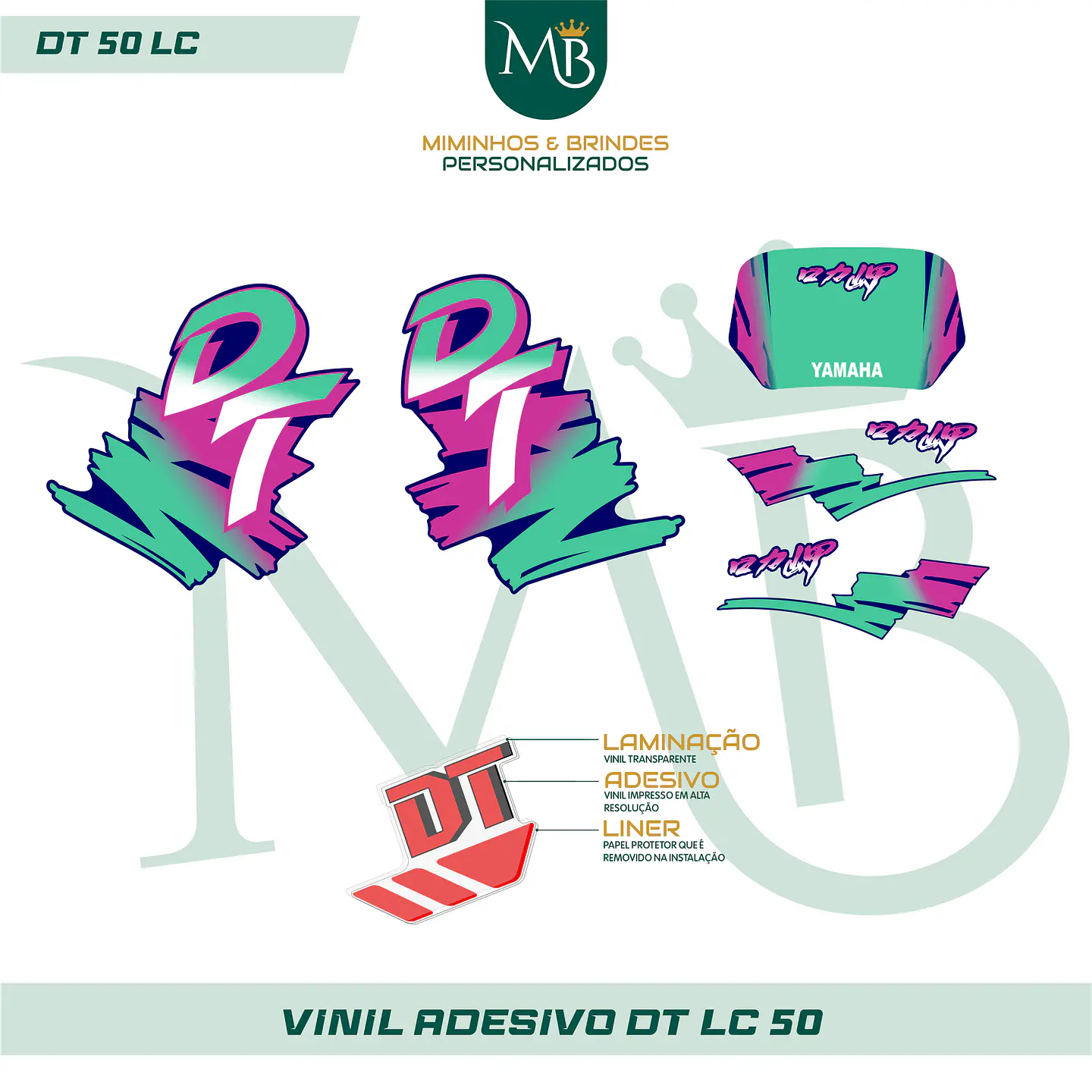 Kit de Autocolantes para DT LC 50 Completo 12 2